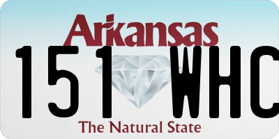 AR license plate 151WHC