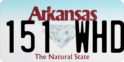 AR license plate 151WHD