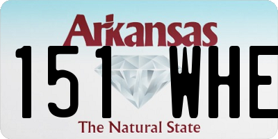 AR license plate 151WHE