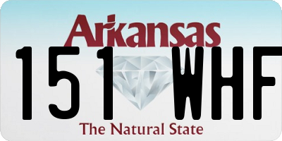 AR license plate 151WHF