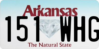 AR license plate 151WHG