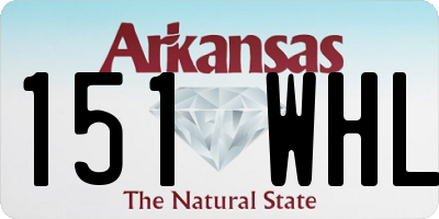 AR license plate 151WHL