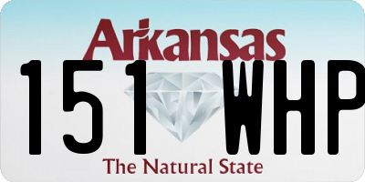 AR license plate 151WHP