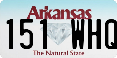 AR license plate 151WHQ