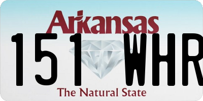 AR license plate 151WHR