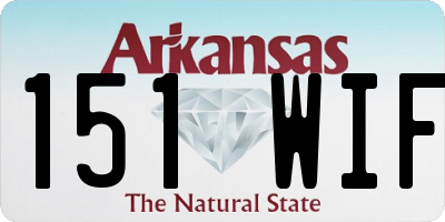 AR license plate 151WIF