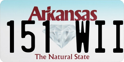 AR license plate 151WII