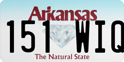 AR license plate 151WIQ
