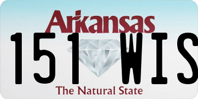AR license plate 151WIS