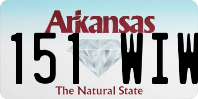AR license plate 151WIW