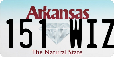 AR license plate 151WIZ