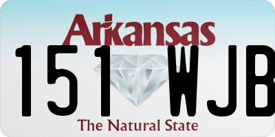 AR license plate 151WJB