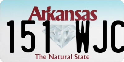 AR license plate 151WJC