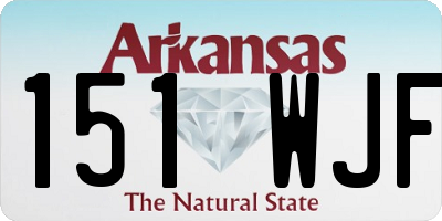 AR license plate 151WJF