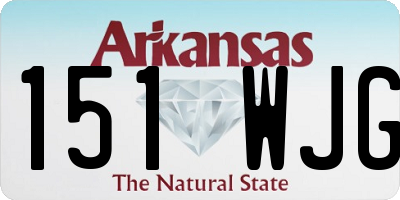 AR license plate 151WJG