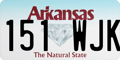 AR license plate 151WJK