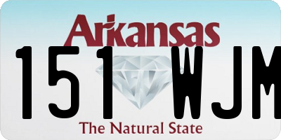 AR license plate 151WJM
