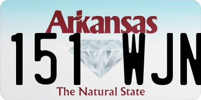 AR license plate 151WJN