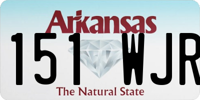 AR license plate 151WJR
