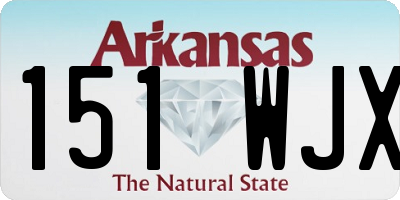 AR license plate 151WJX