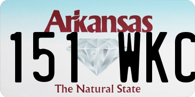 AR license plate 151WKC