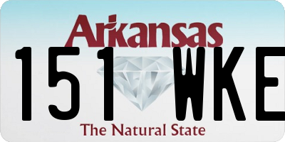AR license plate 151WKE