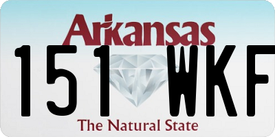 AR license plate 151WKF