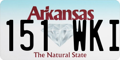 AR license plate 151WKI
