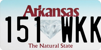 AR license plate 151WKK