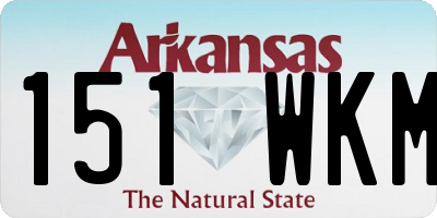 AR license plate 151WKM