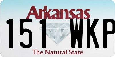 AR license plate 151WKP