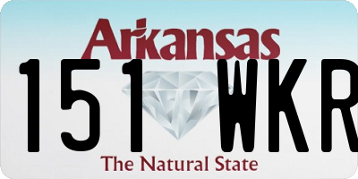 AR license plate 151WKR