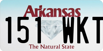 AR license plate 151WKT