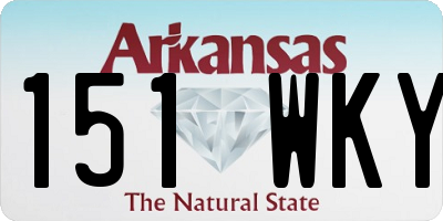 AR license plate 151WKY