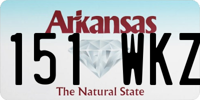 AR license plate 151WKZ