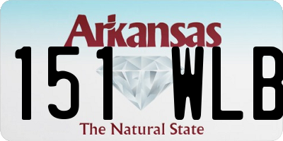 AR license plate 151WLB