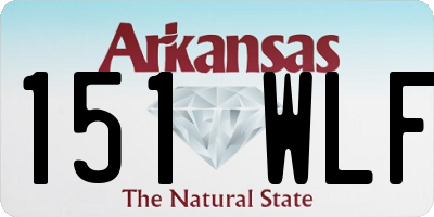 AR license plate 151WLF