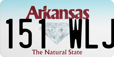 AR license plate 151WLJ