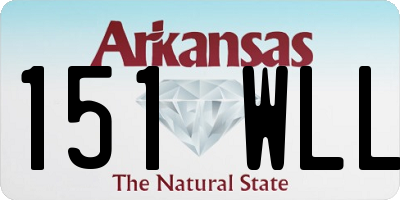 AR license plate 151WLL