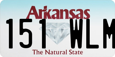 AR license plate 151WLM