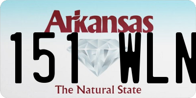 AR license plate 151WLN