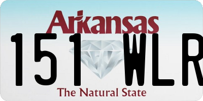 AR license plate 151WLR