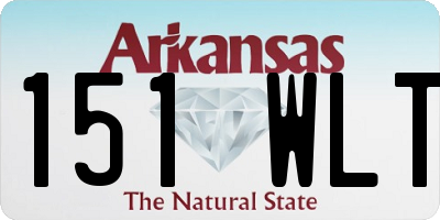 AR license plate 151WLT