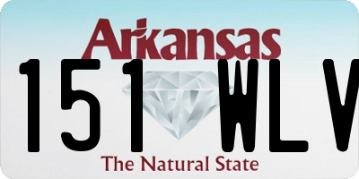 AR license plate 151WLV