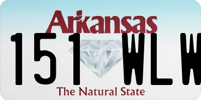 AR license plate 151WLW