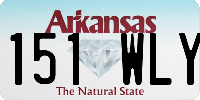 AR license plate 151WLY