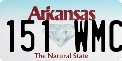 AR license plate 151WMC