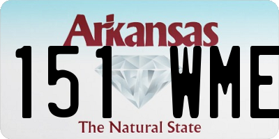 AR license plate 151WME