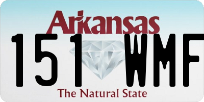AR license plate 151WMF