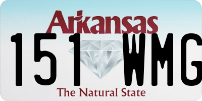 AR license plate 151WMG